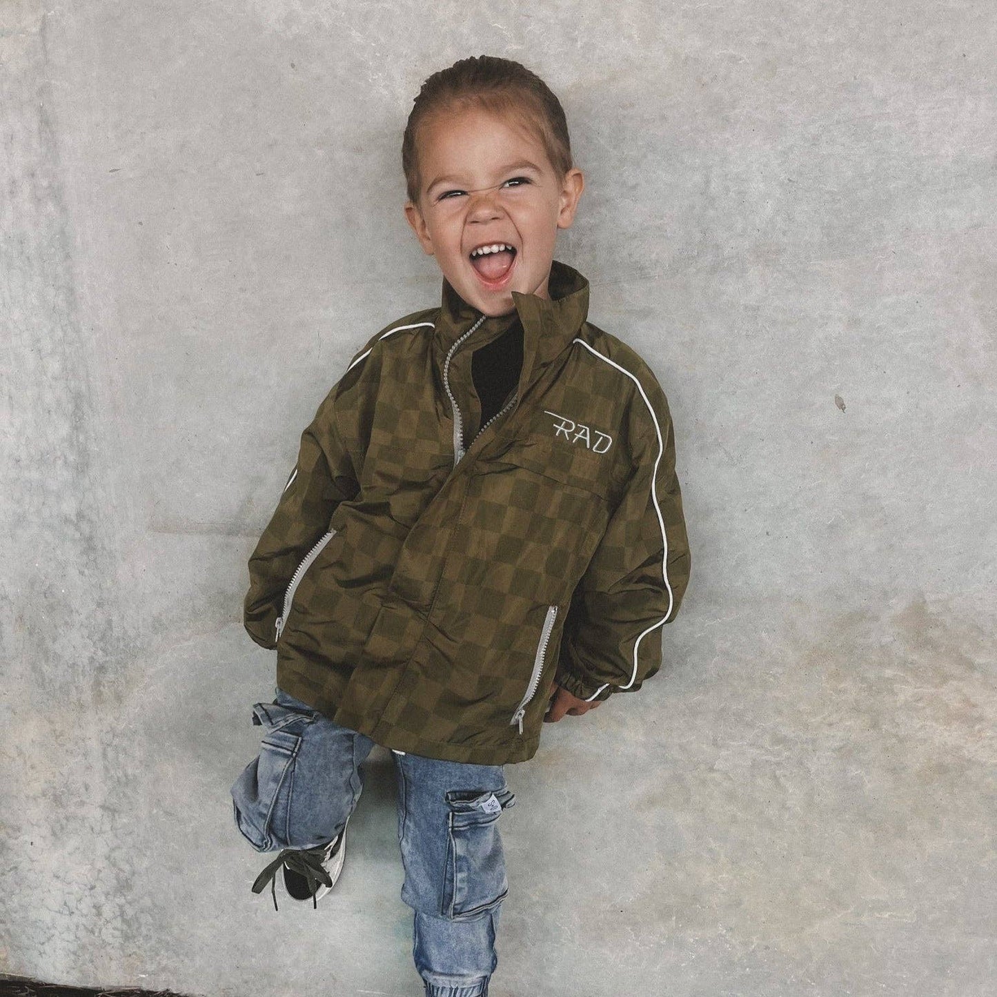 Little Rad Things - THE STORM RIDER WATERPROOF JACKET - ARMY GREEN
