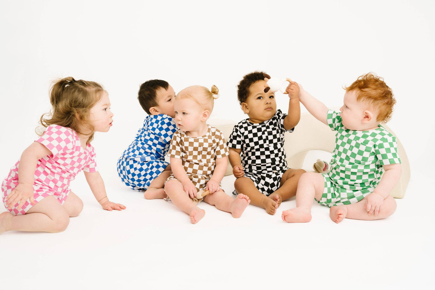 Little One Shop - Brown Checkered Pocket Set