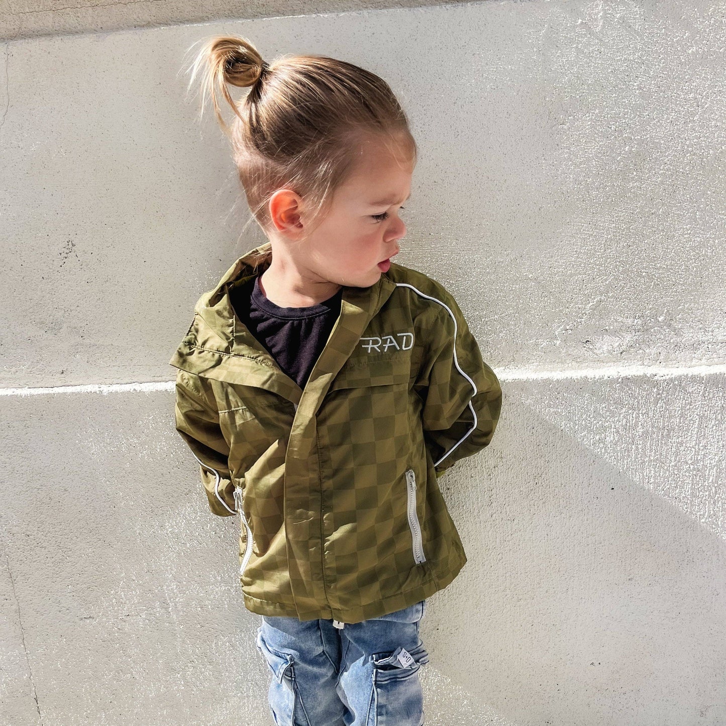 Little Rad Things - THE STORM RIDER WATERPROOF JACKET - ARMY GREEN