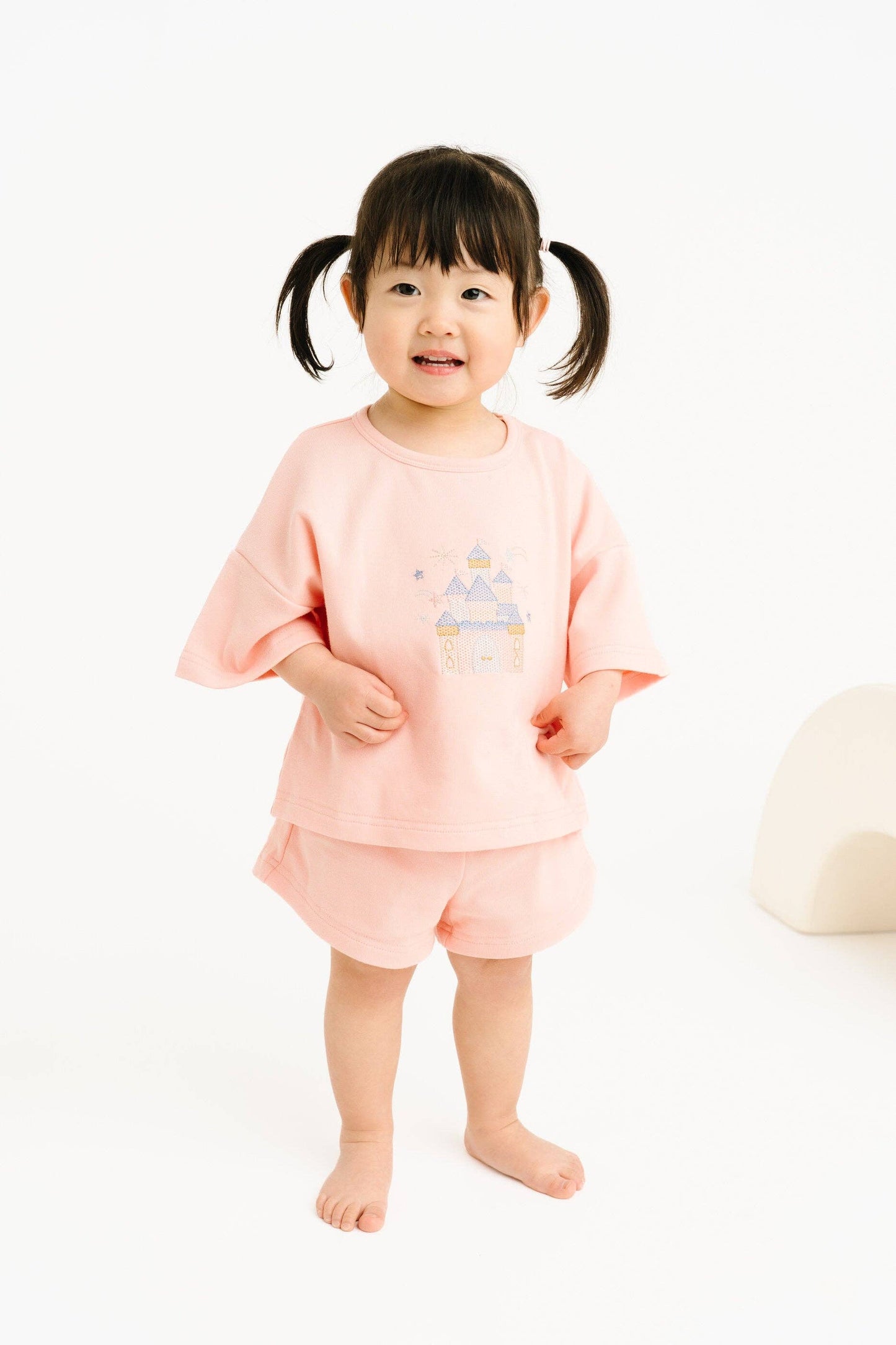 Princess Castle Embroidered Slouchy Set