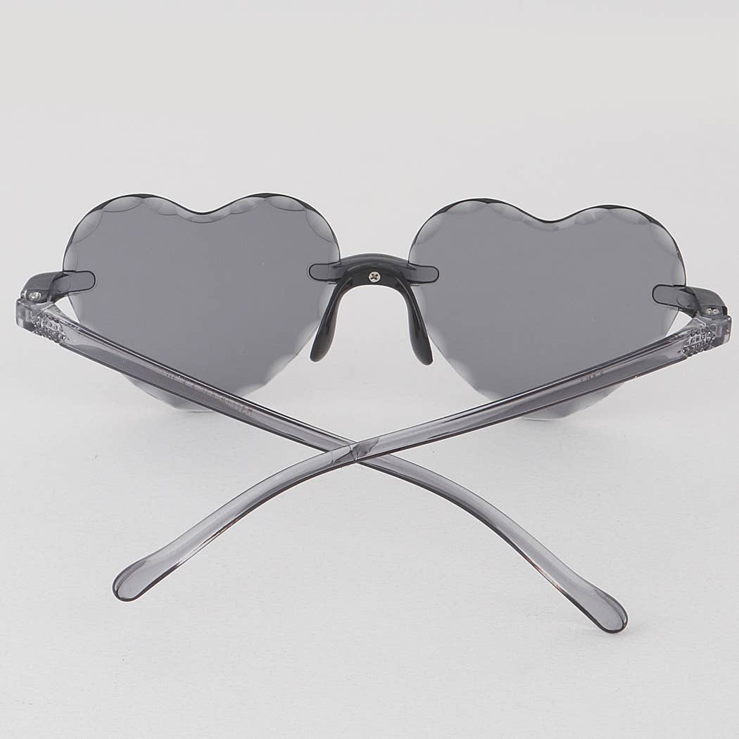 Monotone Heart Kids Sunglasses