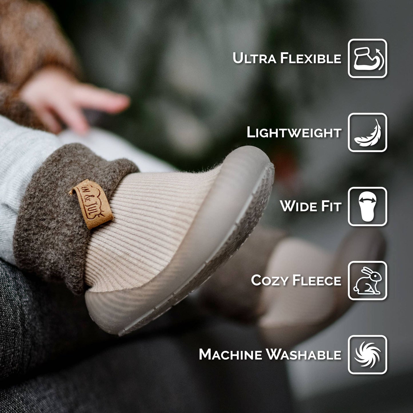 Dusty Rose | Cozy Sock Shoes