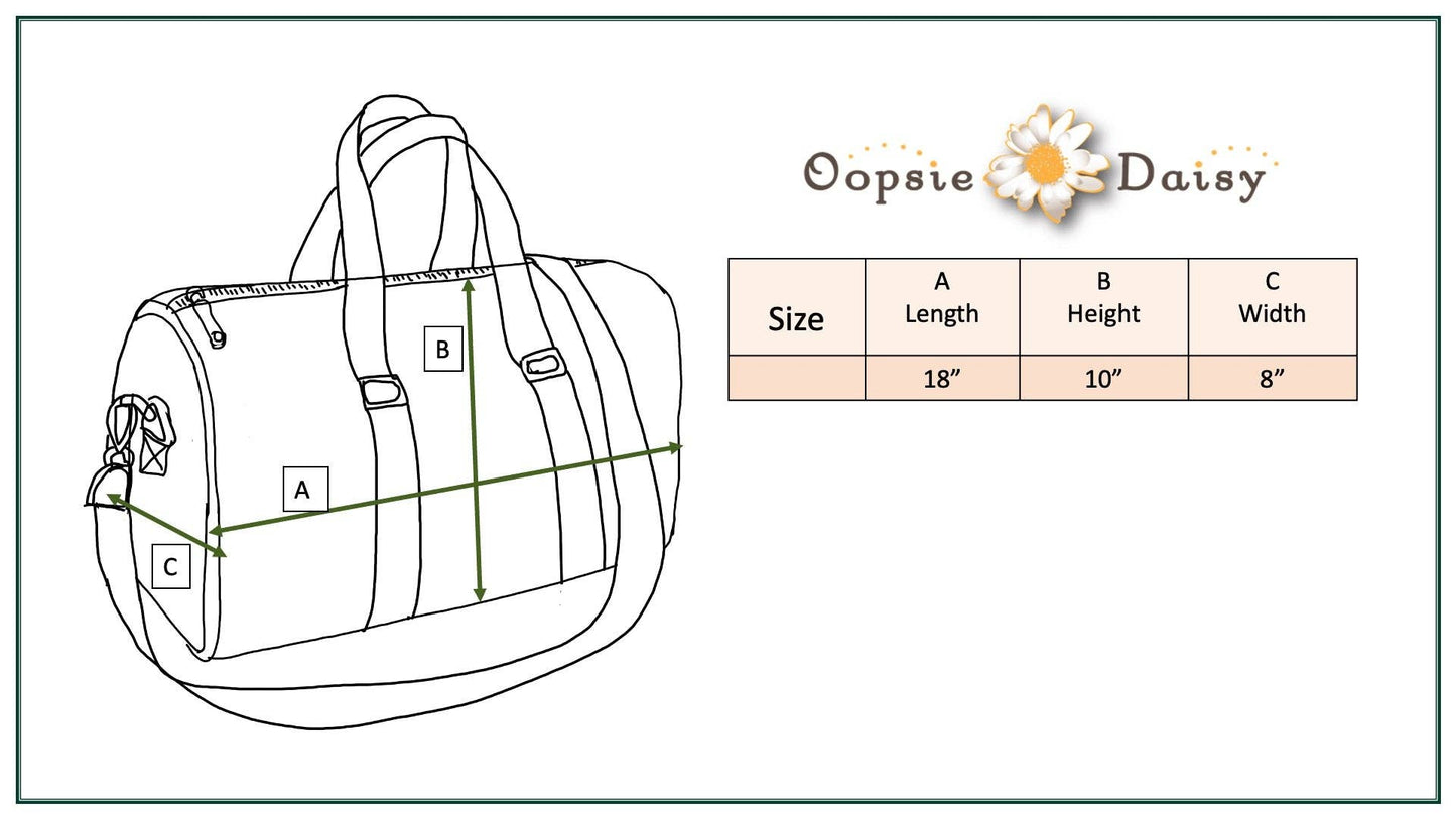 Kids Pink & Blue Fuzzy Letter Weekender Dance Travel Bag: One Size