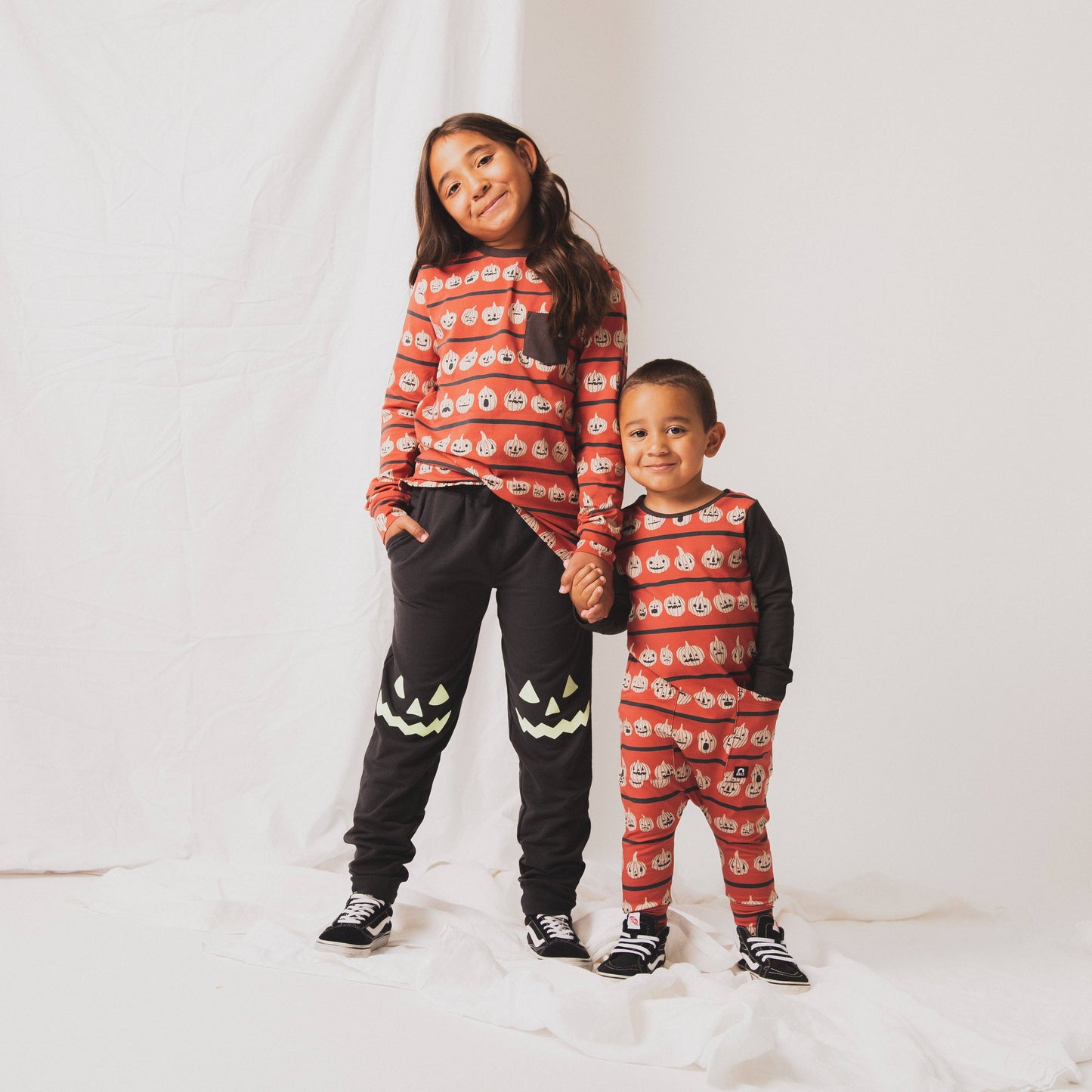 RAGS - Relaxed Fit Joggers - 'Pumpkins': 3/4Y