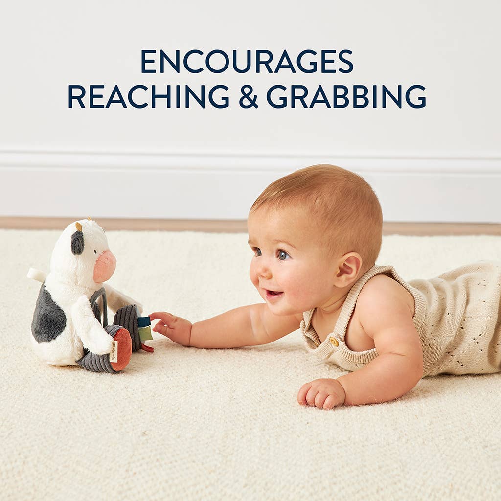 Itzy Ritzy - Carmen The Cow - Itzy Bitzy Mirror™ Travel + Tummy Time Toy