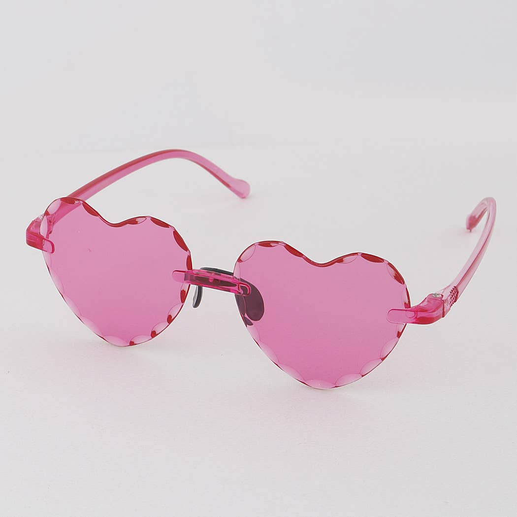 Monotone Heart Kids Sunglasses