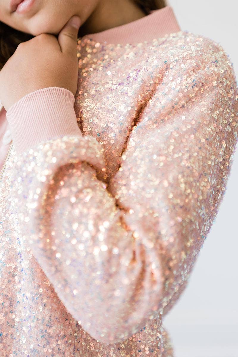 Baby Pink Sequin Jacket