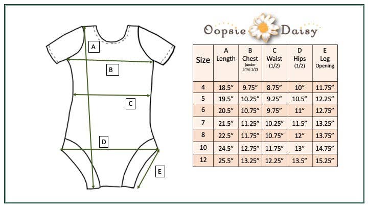 Oopsie Daisy - Kids Pink Dot Daisy Smiley Face Dance Gymnastics Leotard