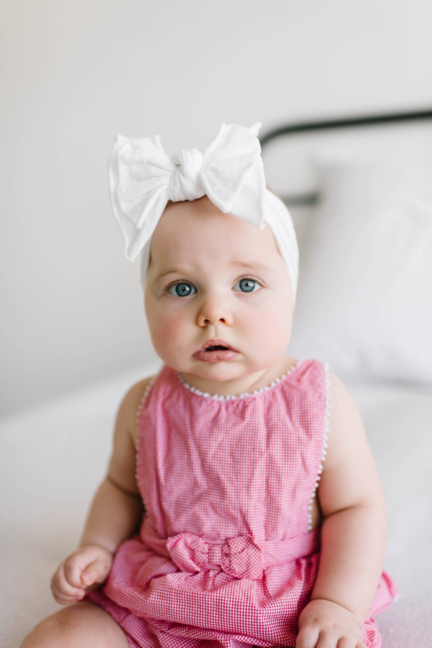 Baby Bling Bows - 2PK BOX SHAB SET: denim dot+white dot