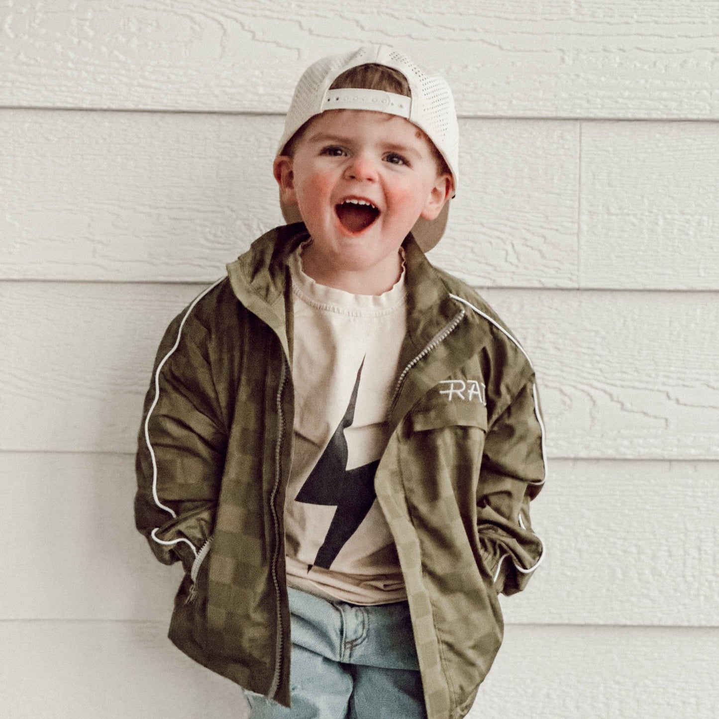 Little Rad Things - THE STORM RIDER WATERPROOF JACKET - ARMY GREEN