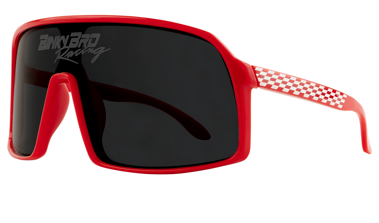 BinkyBro - Monteverde Racing (Crimson) Sunglasses: Red / Monteverde