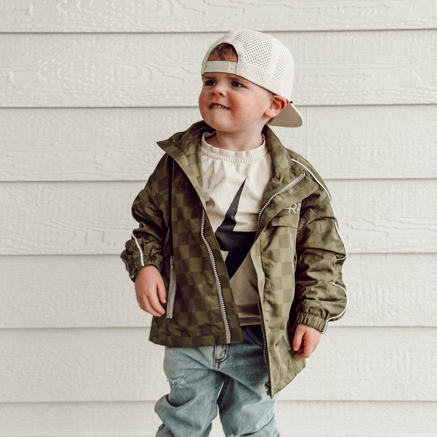 Little Rad Things - THE STORM RIDER WATERPROOF JACKET - ARMY GREEN