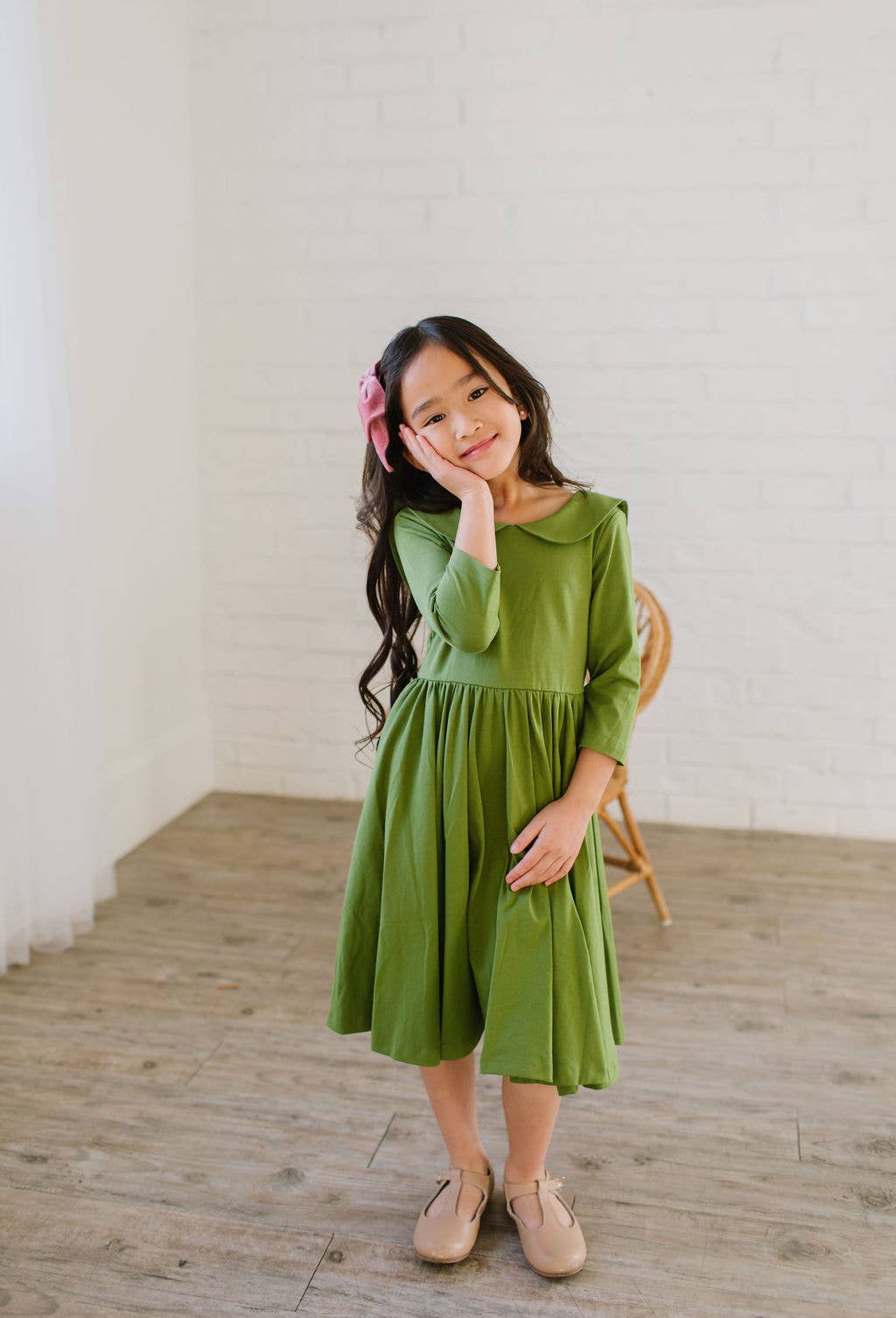Ollie Jay - Rubina Dress in Moss Green