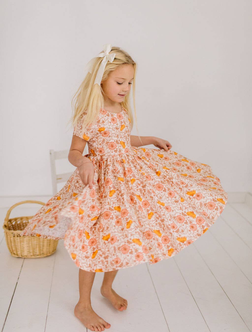 Ollie Jay - Classic Twirl in Boho Floral Dress