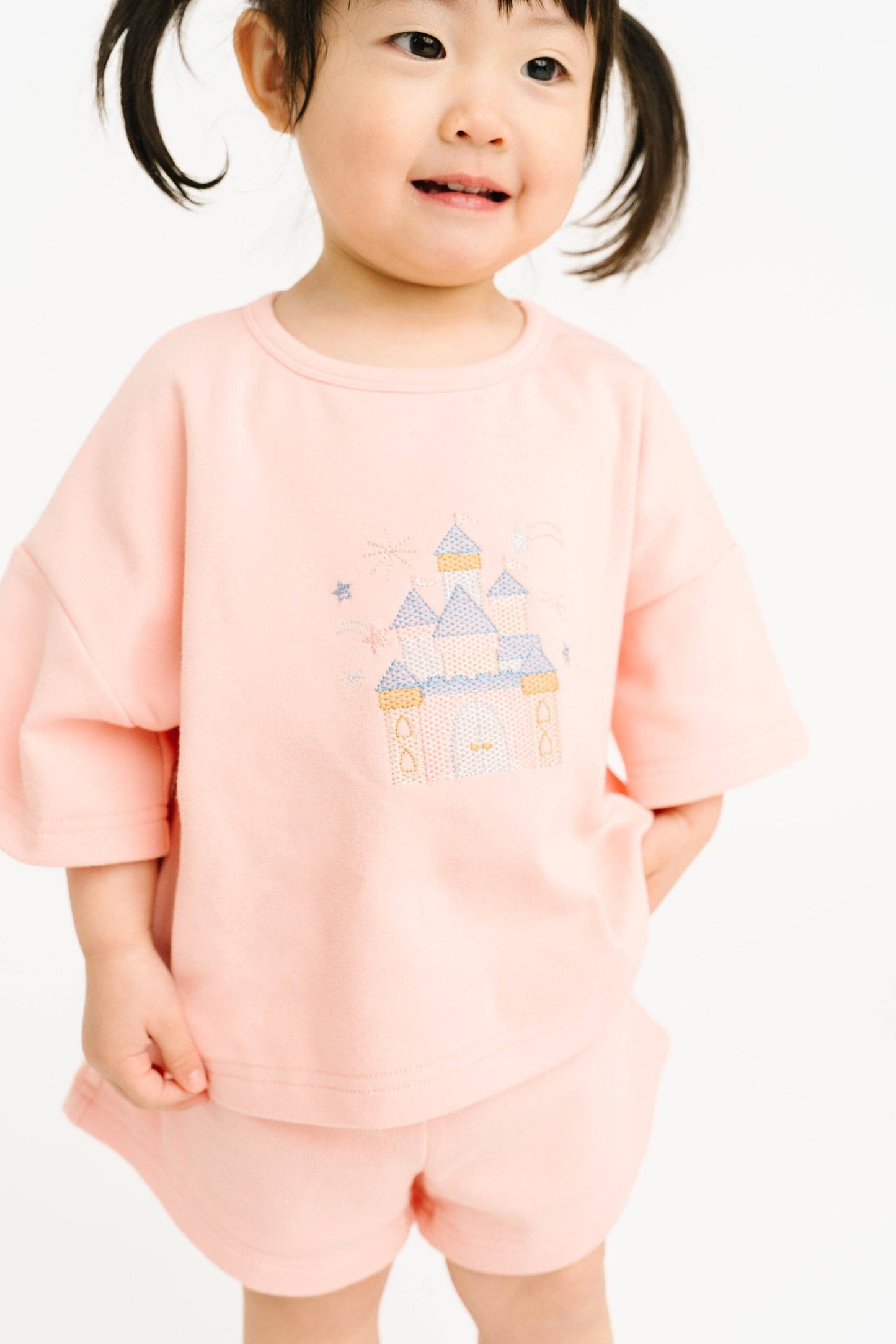 Princess Castle Embroidered Slouchy Set