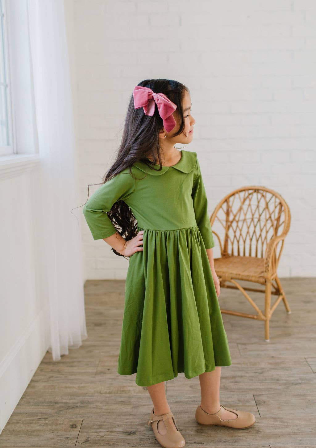 Ollie Jay - Rubina Dress in Moss Green