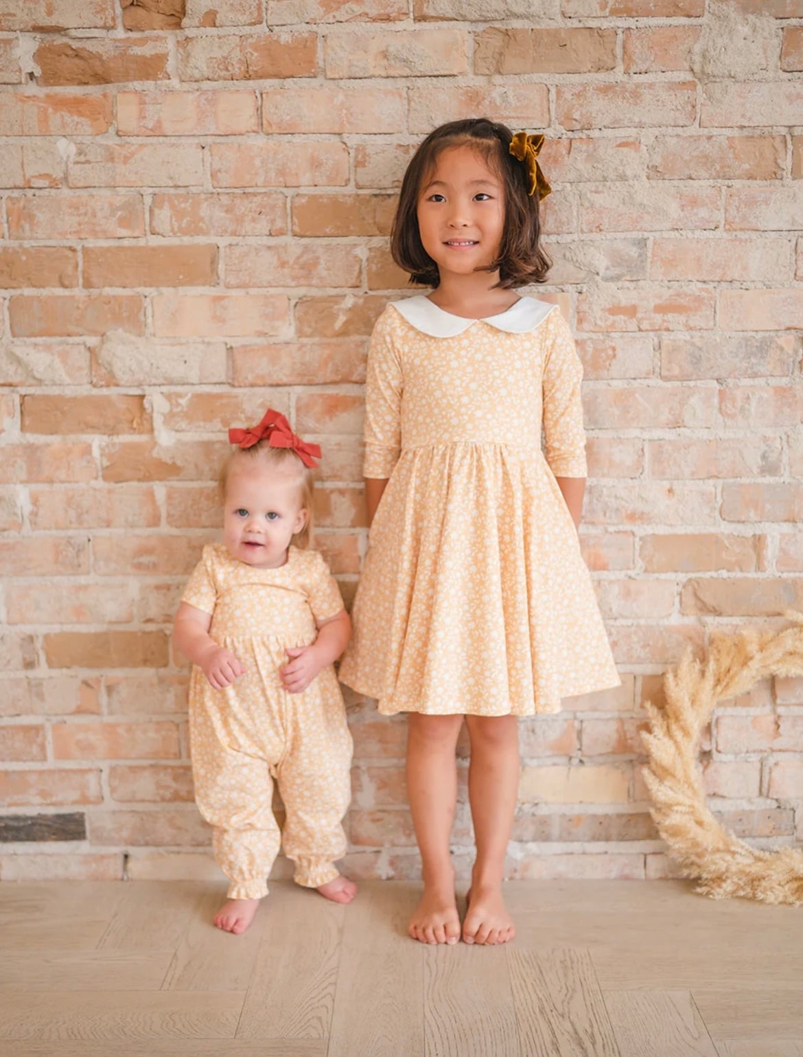 Rubina Twirl Dress in Custard Floral