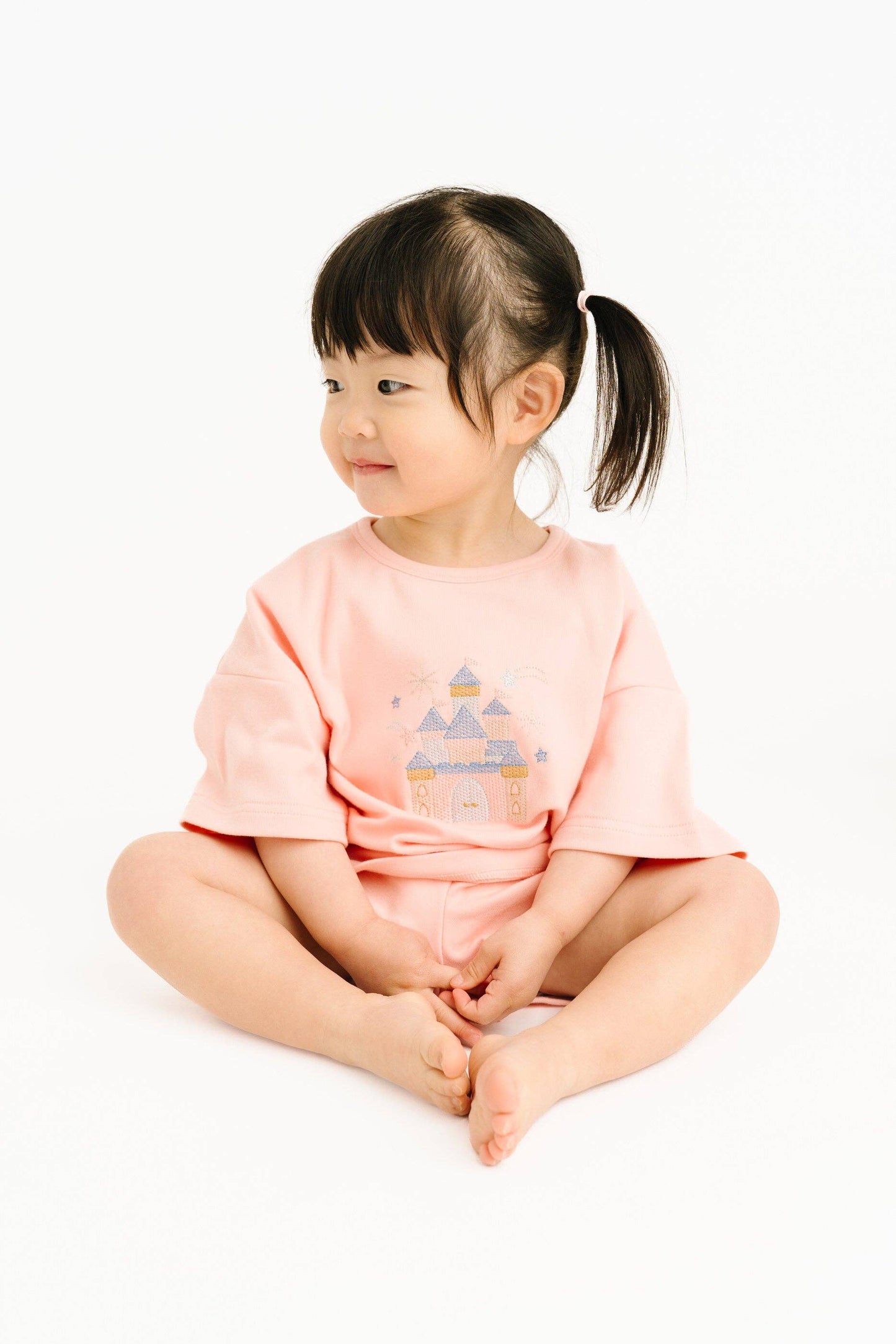 Princess Castle Embroidered Slouchy Set