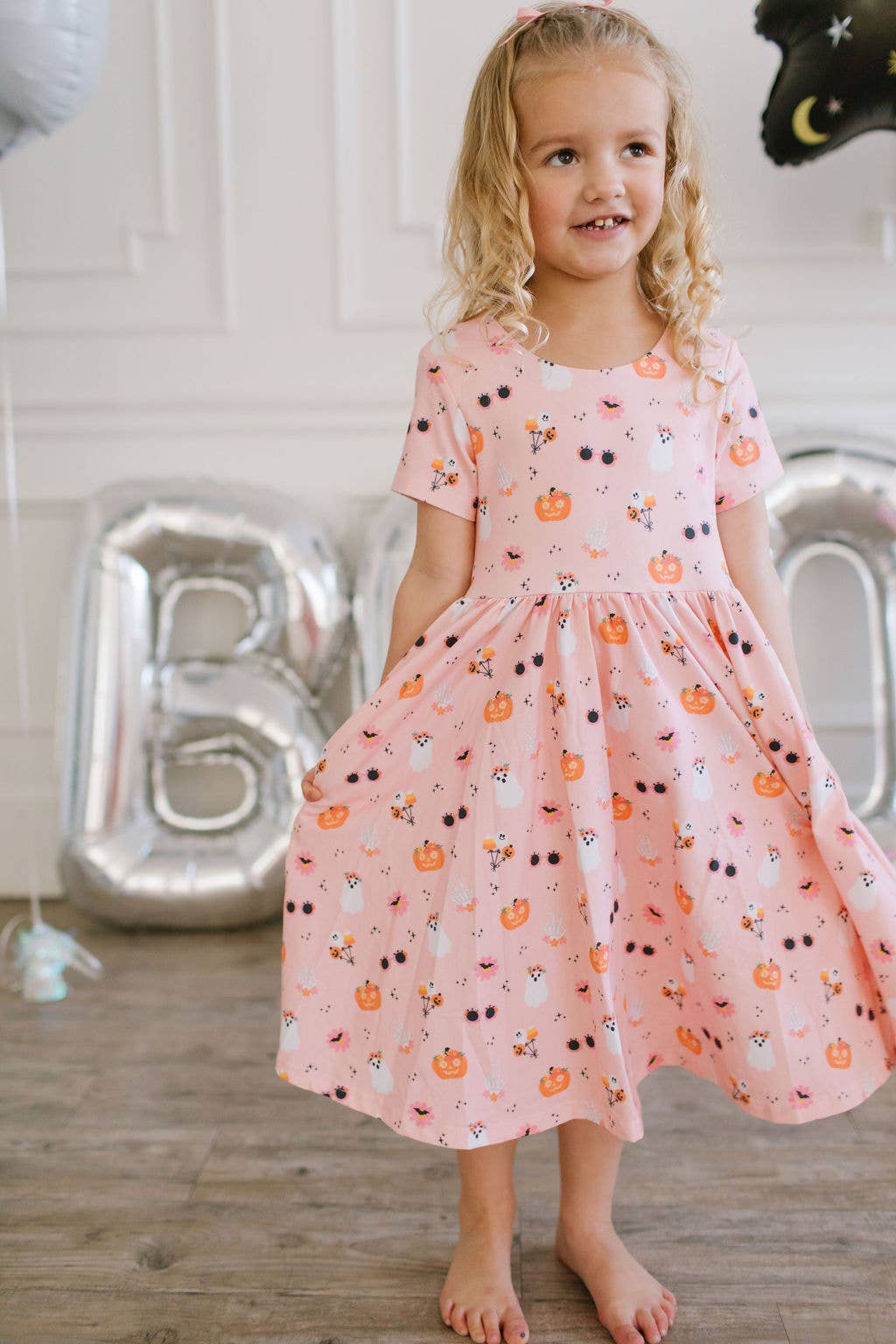Ollie Jay - Classic Twirl Dress in Hippie Halloween | Girls Dress