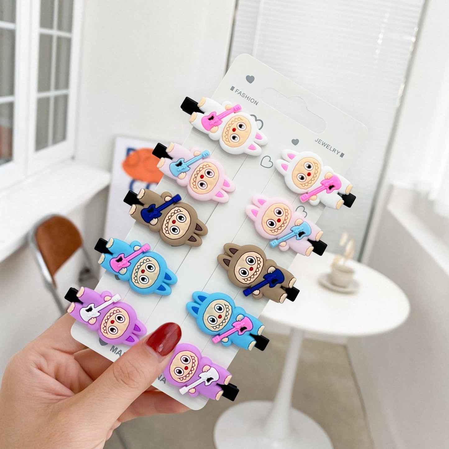 Labubu hair clips: 10 pack