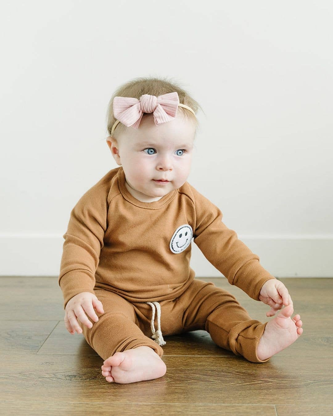 Lucky Panda Kids - Lounge Set | Smiley Brown