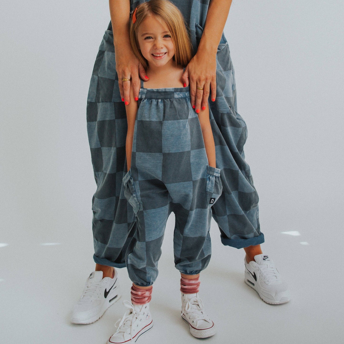 RAGS - Strappy Jumper - Blue Denim Check