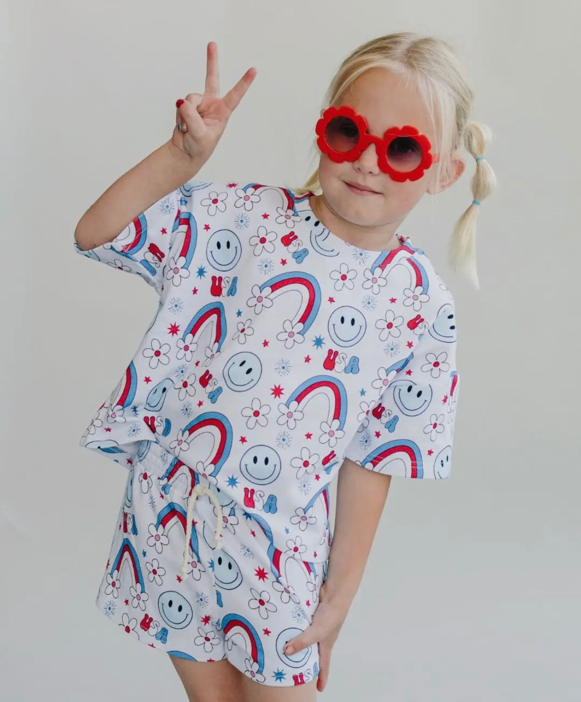 Shorts Set ~ Little Miss USA 4T
