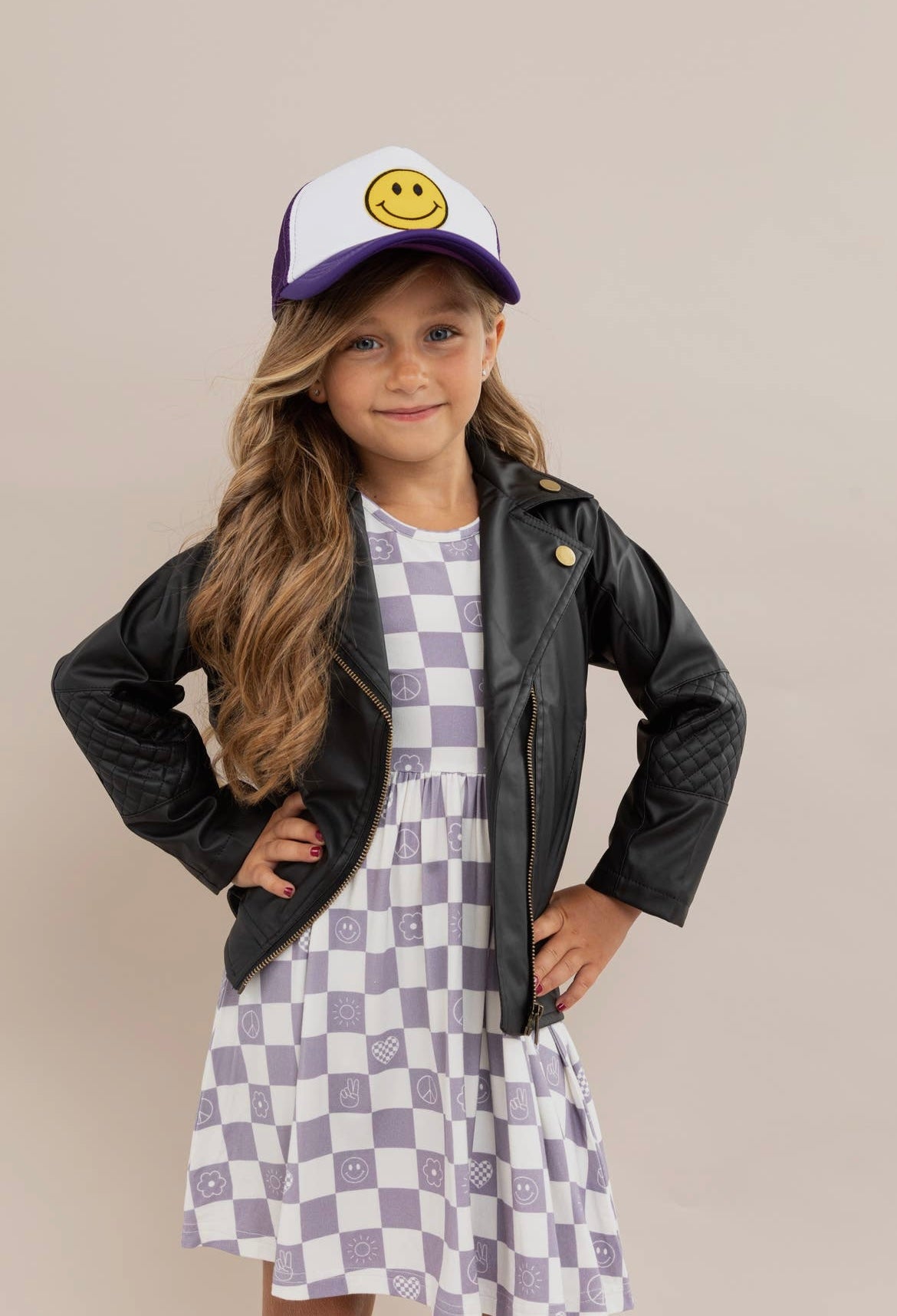 Bamboo Dress - Check It Out - Lavender