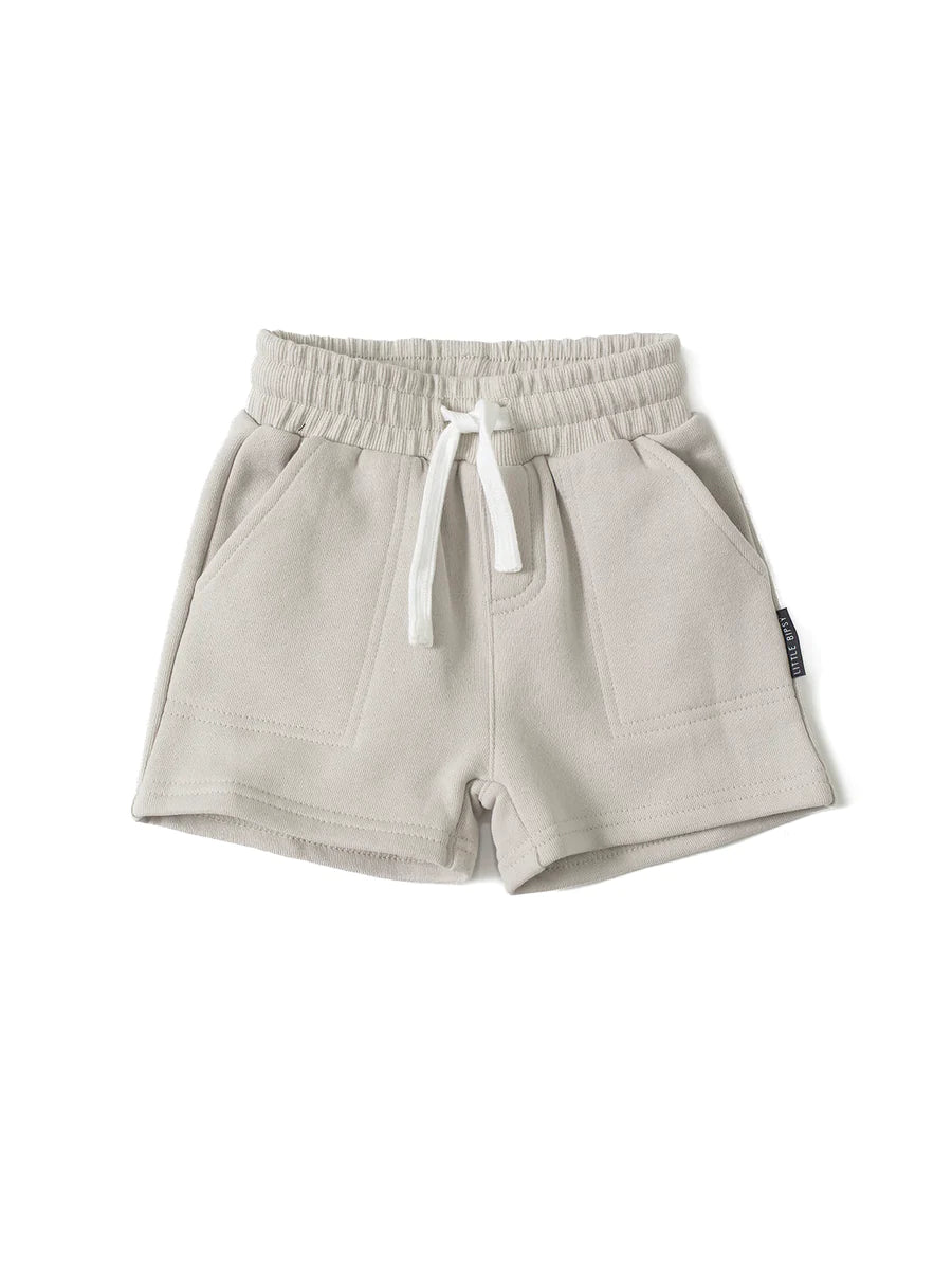 LB - CHECKERED POCKET SHORT - FOG