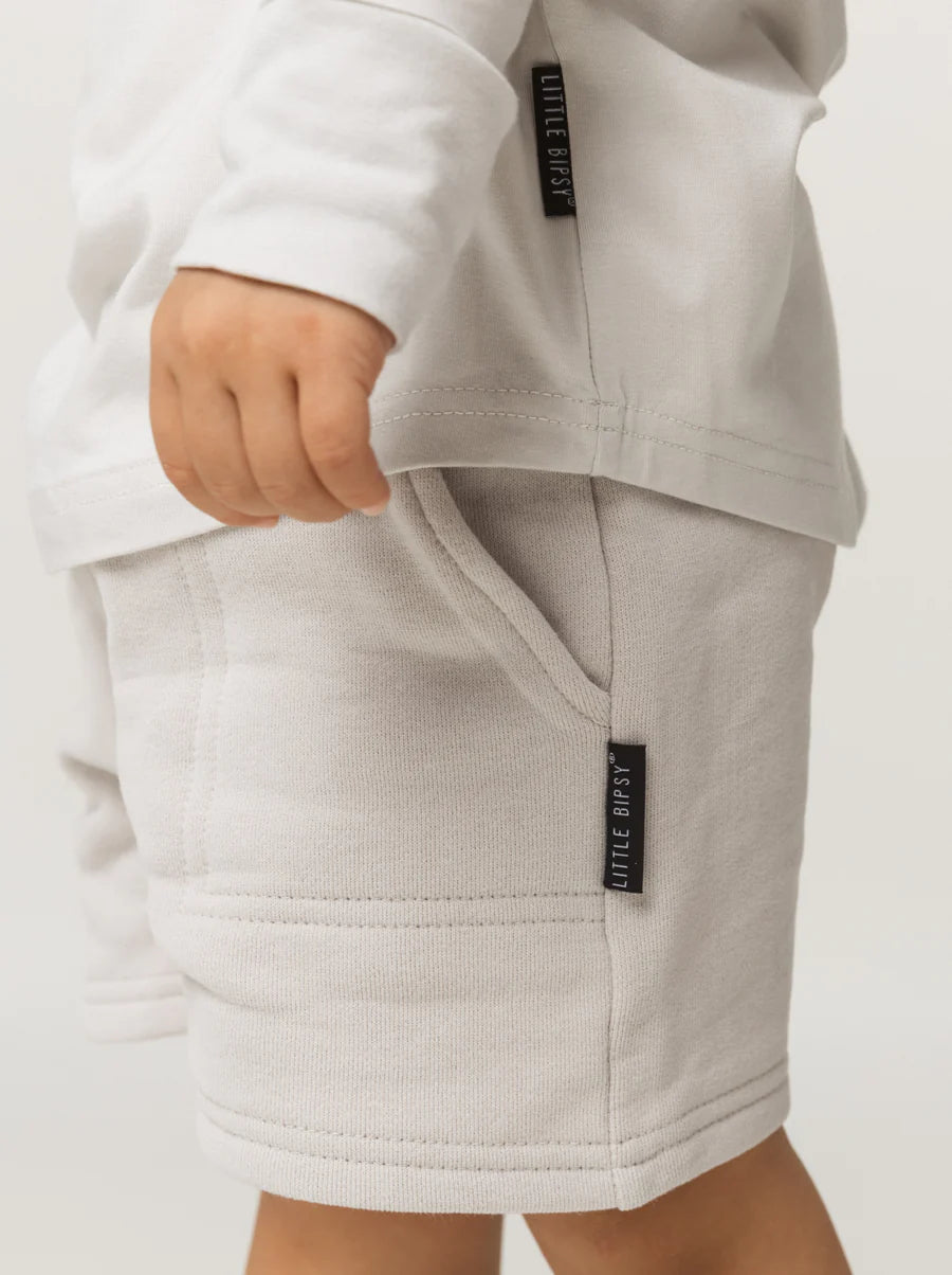 LB - CHECKERED POCKET SHORT - FOG