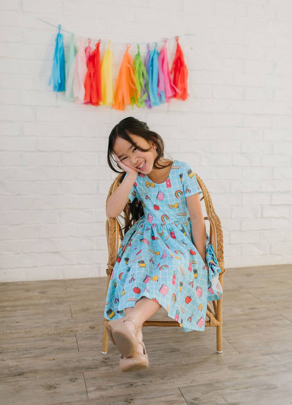 Ollie Jay - Classic Twirl in Back To School | Girls Dress