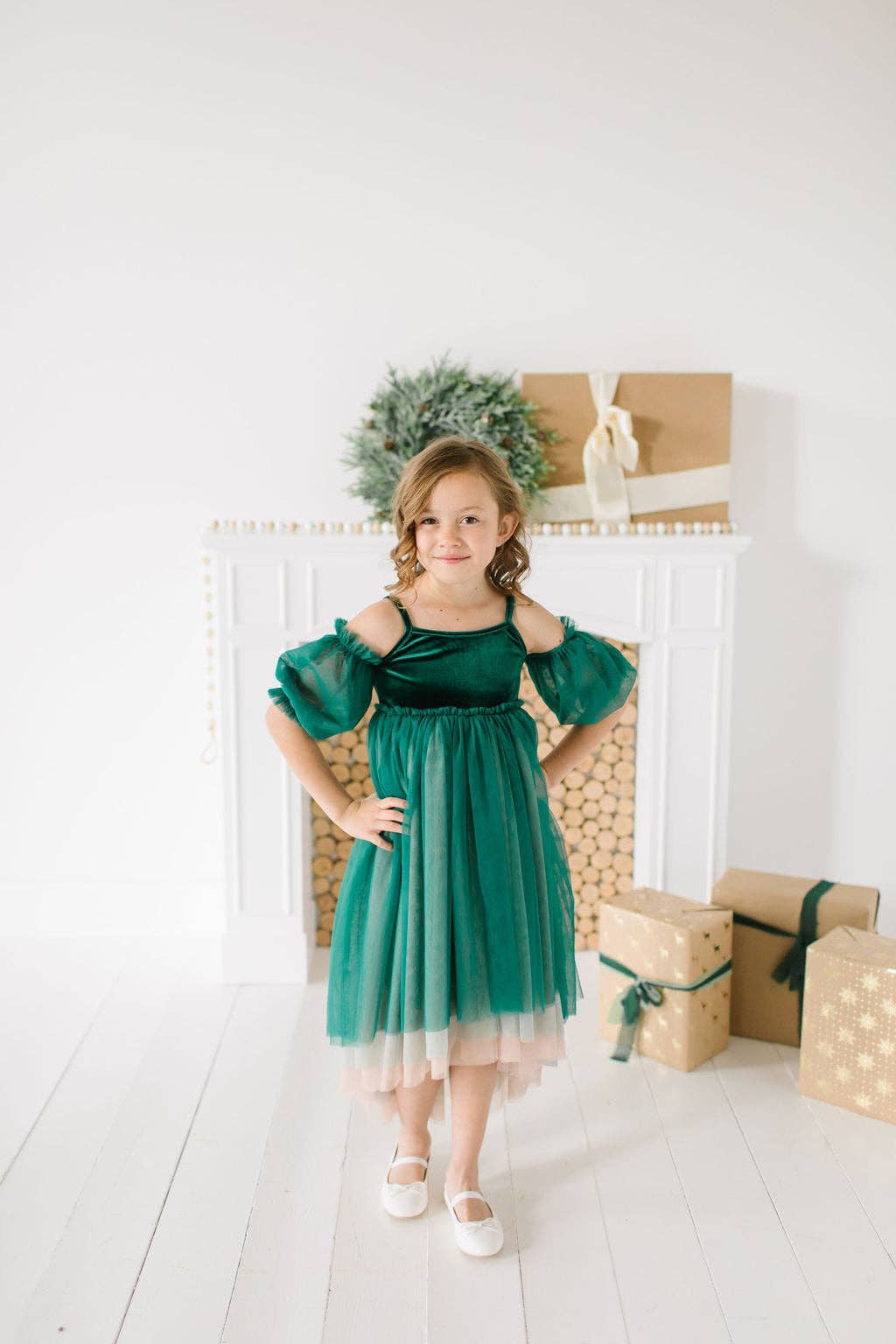 Ollie Jay - Everly Dress in Wintergreen | Girls Special Occasion Dress |