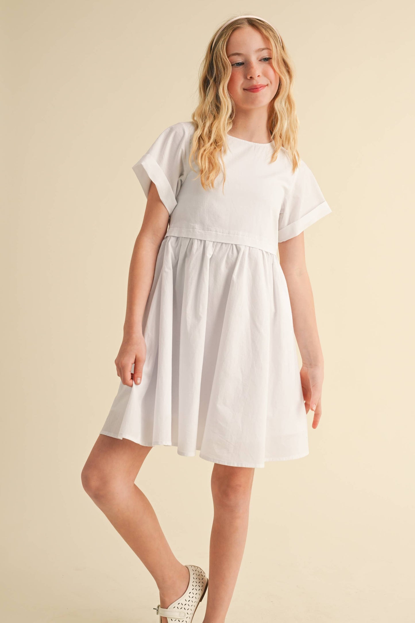 heart and arrow - TWEEN GIRLS KIDS FIT & FLARE DRESS