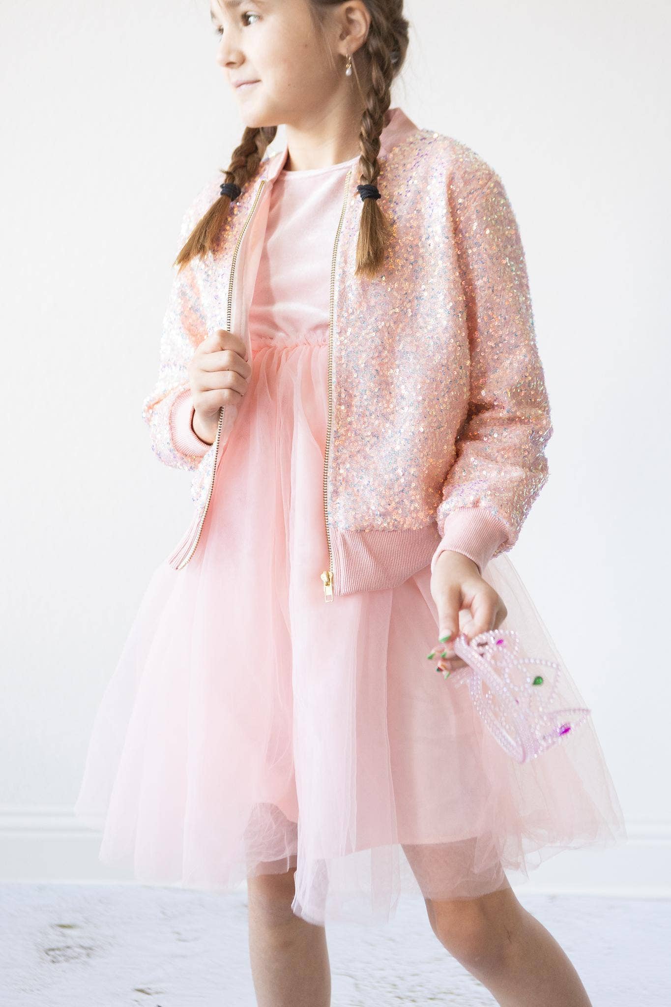 Baby Pink Sequin Jacket