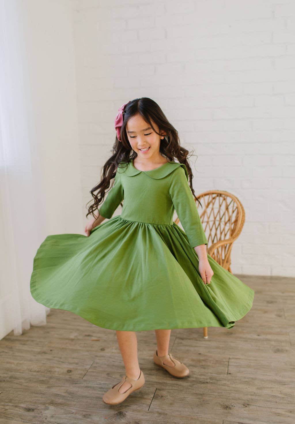 Ollie Jay - Rubina Dress in Moss Green