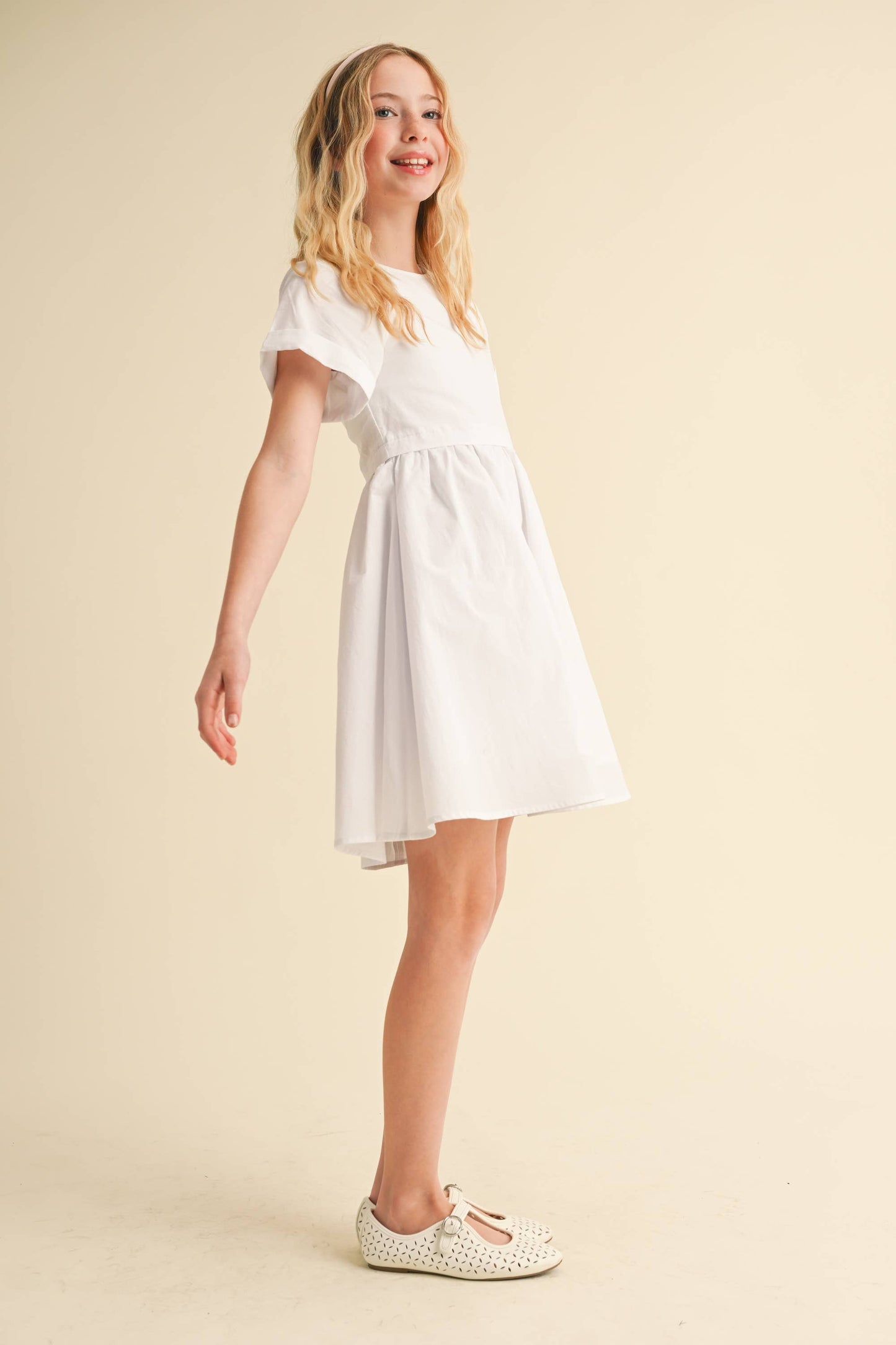 heart and arrow - TWEEN GIRLS KIDS FIT & FLARE DRESS