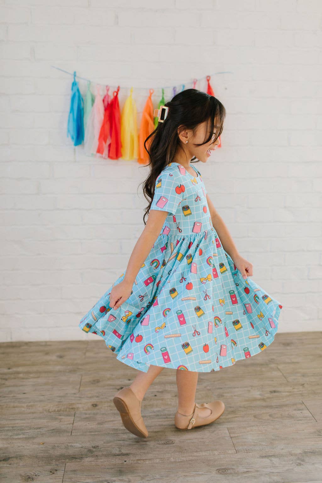 Ollie Jay - Classic Twirl in Back To School | Girls Dress