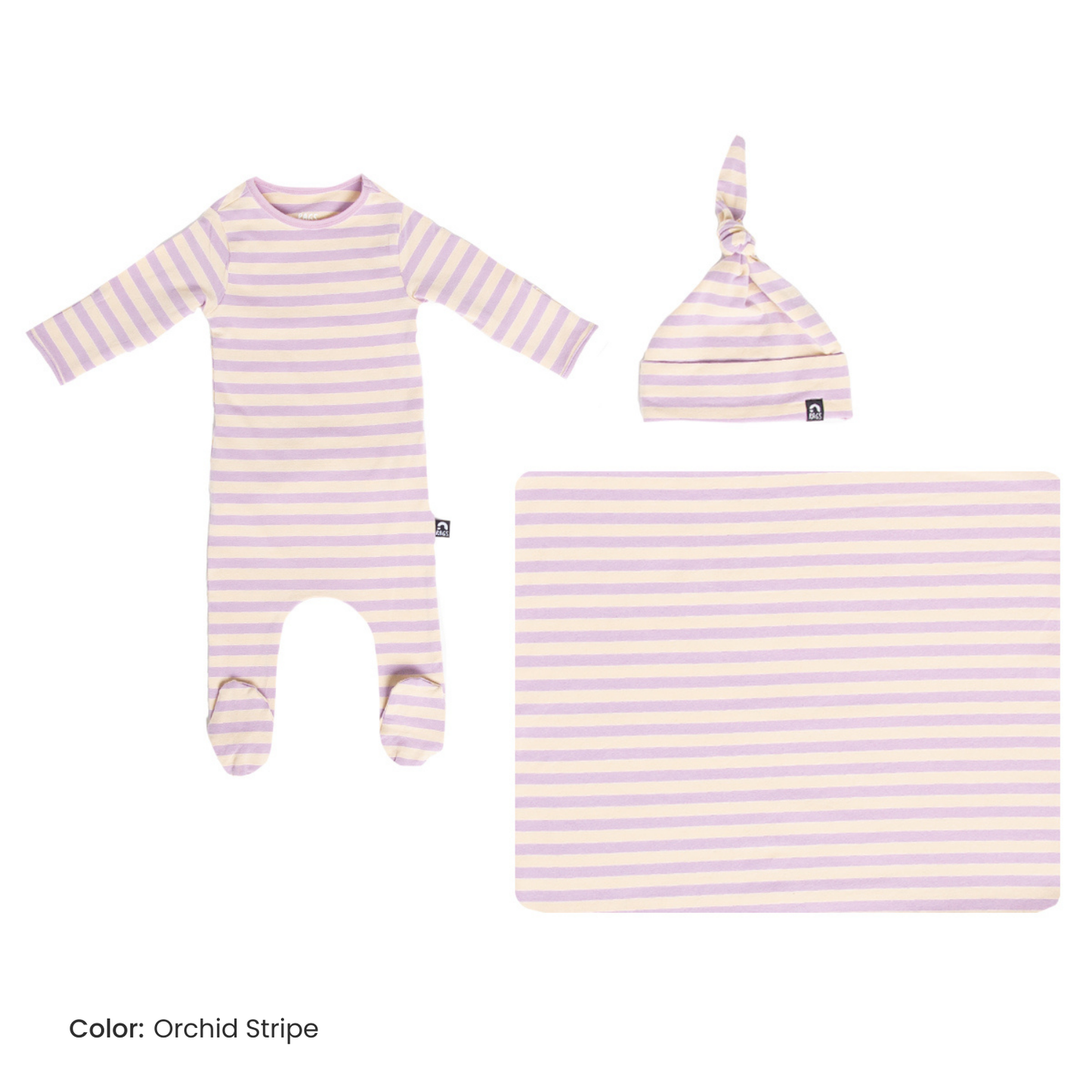 RAGS - Essentials Peekabooty™ Newborn Bundle - 'Newborn Gift Bundle in Multiple Colors': Bluesteel / 0-3M