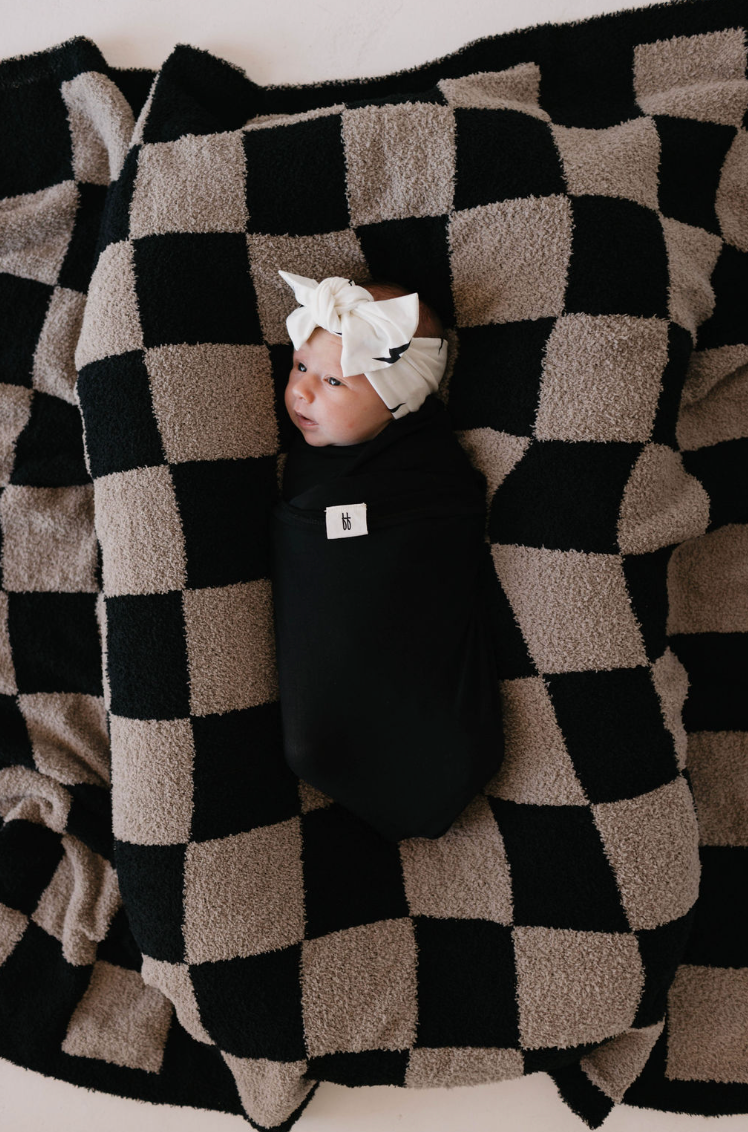 Forever French Baby - Plush Blanket | Checkmate Checkerboard: Baby 45x45