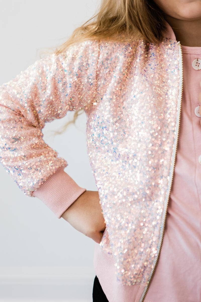 Baby Pink Sequin Jacket