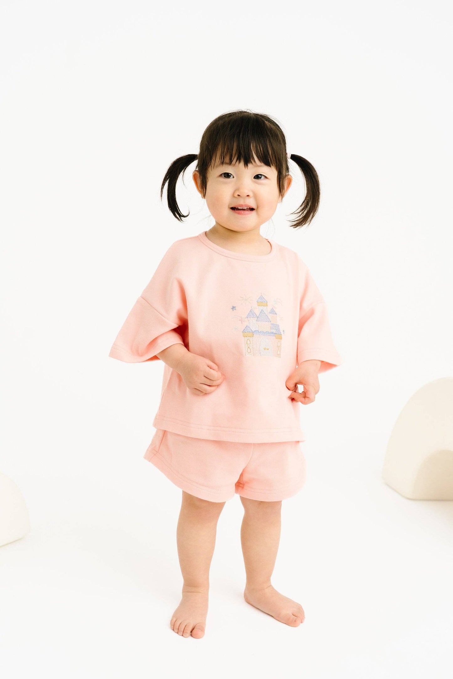 Princess Castle Embroidered Slouchy Set