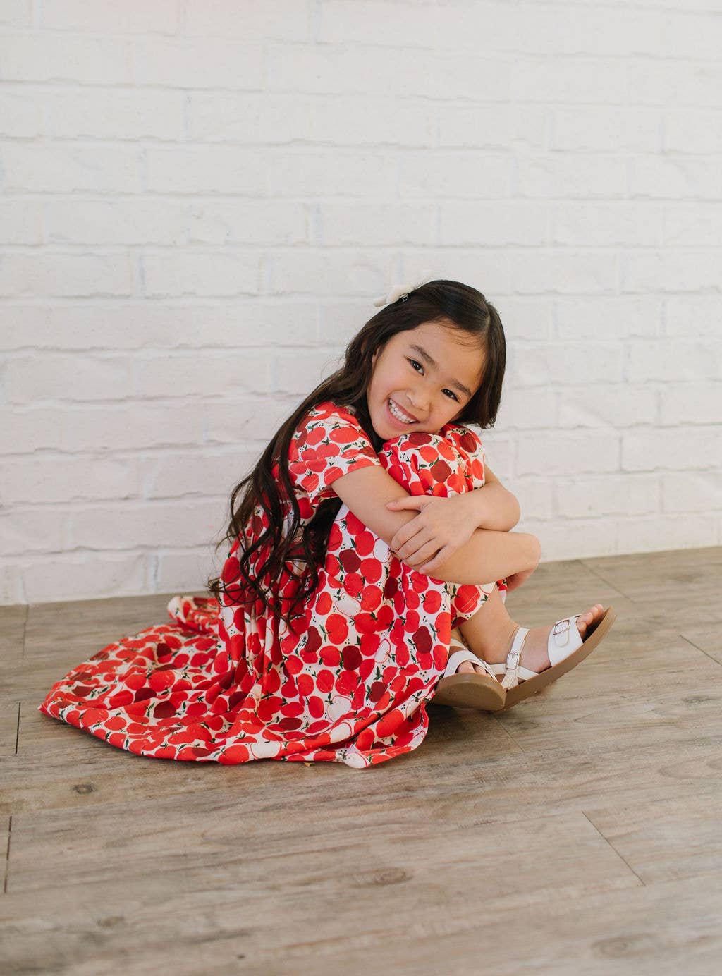 Ollie Jay - Classic Twirl Dress in Apple | Girls BACK TO SCHOOL Dress