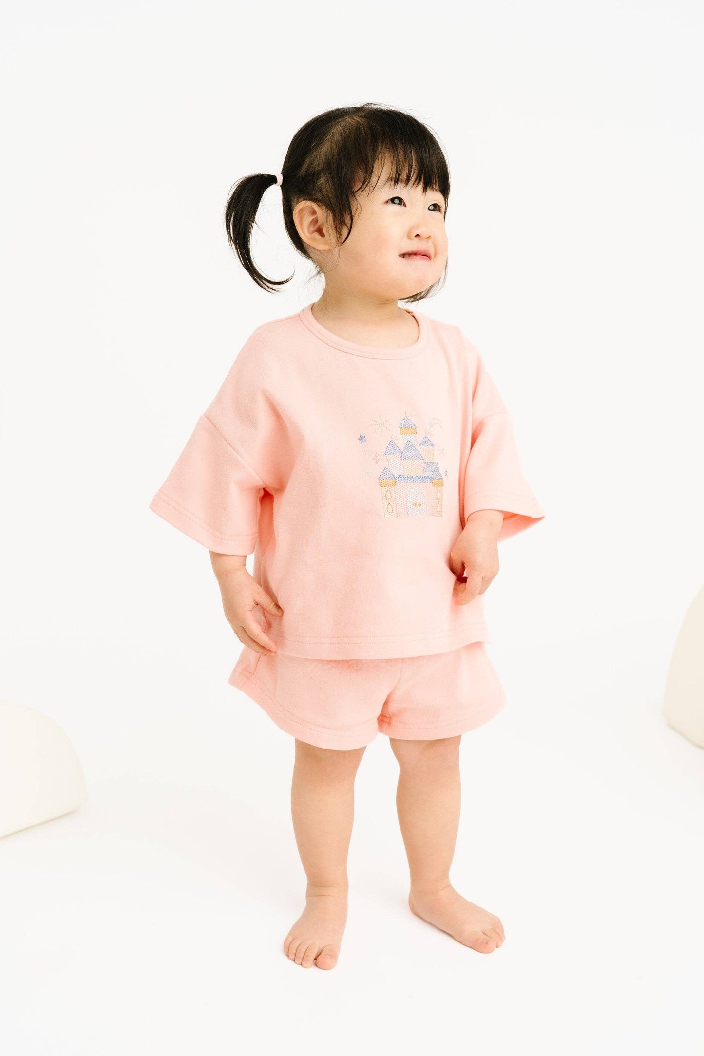 Princess Castle Embroidered Slouchy Set