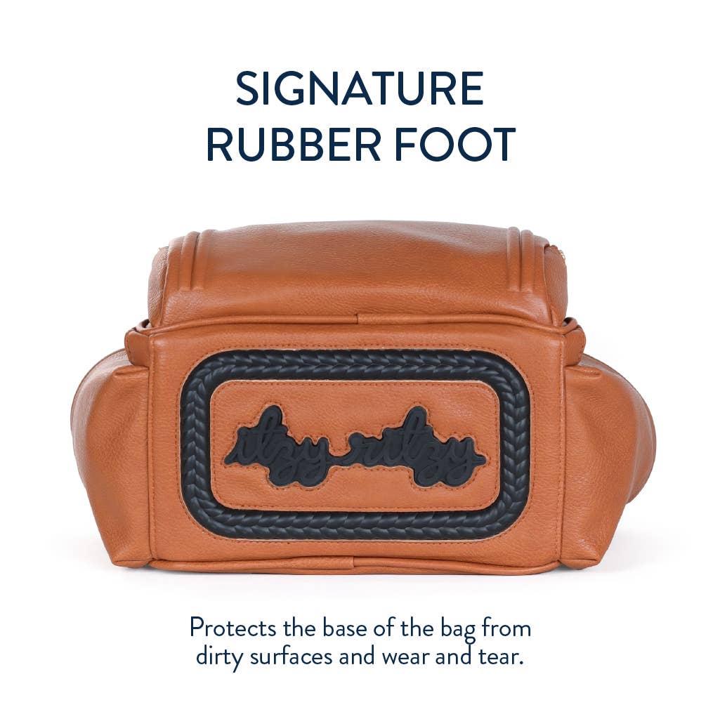 Itzy Ritzy - Cognac Itzy Mini Plus™ Backpack Diaper Bag