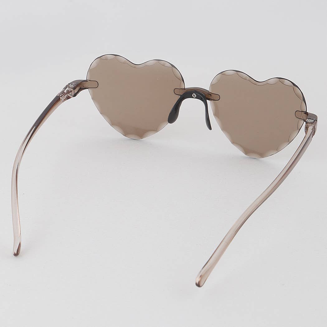 Monotone Heart Kids Sunglasses