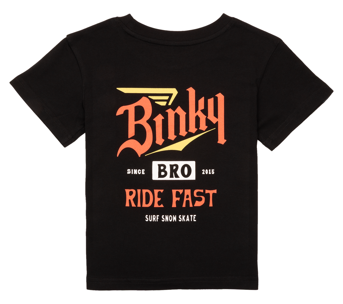 BinkyBro - RIDE FAST T-Shirt: Black