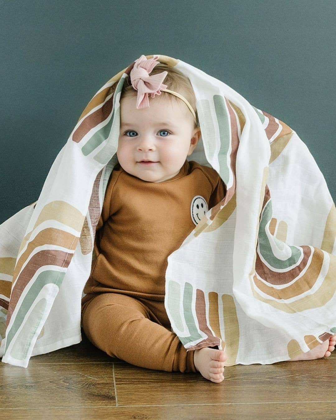 Lucky Panda Kids - Lounge Set | Smiley Brown