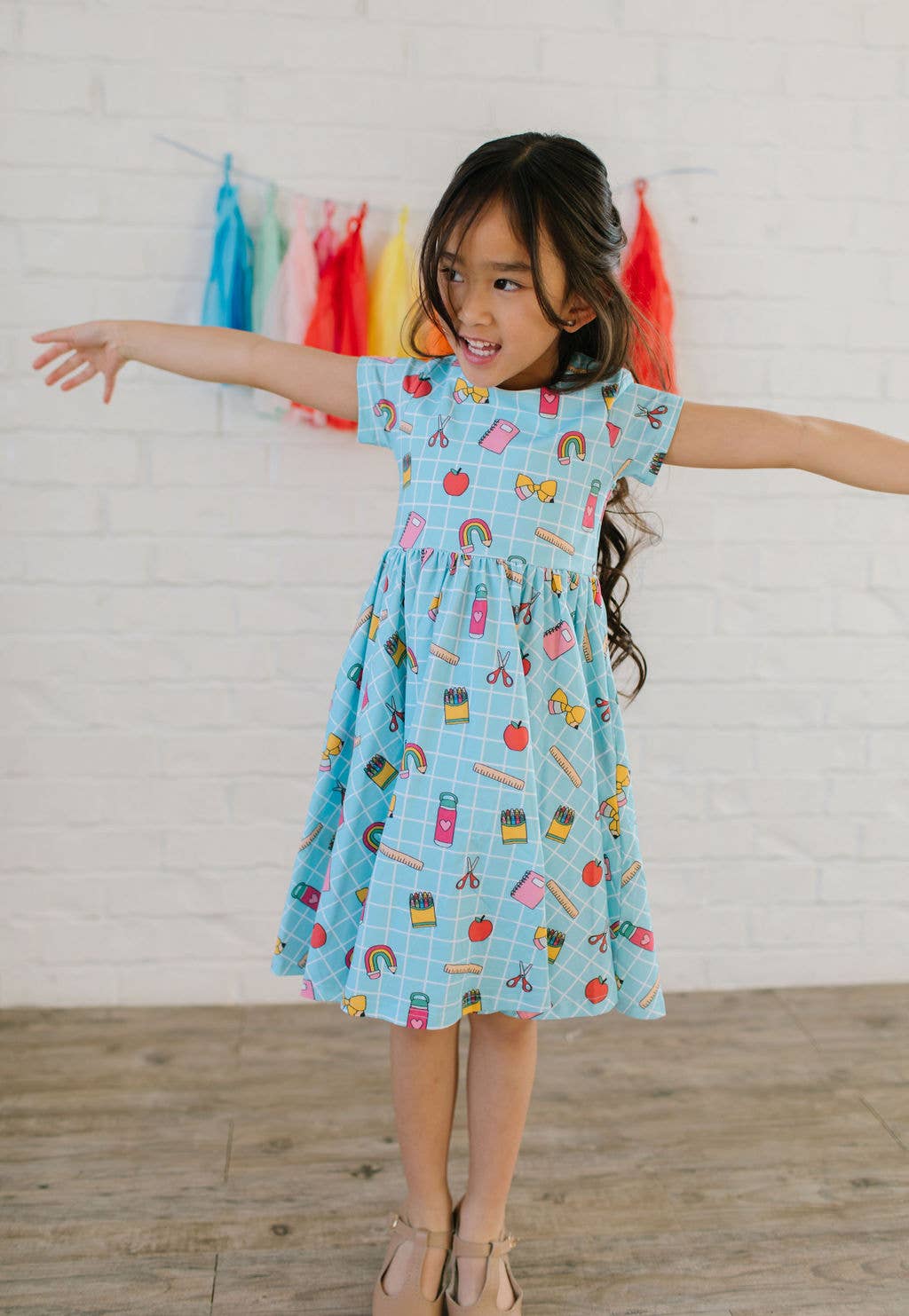 Ollie Jay - Classic Twirl in Back To School | Girls Dress