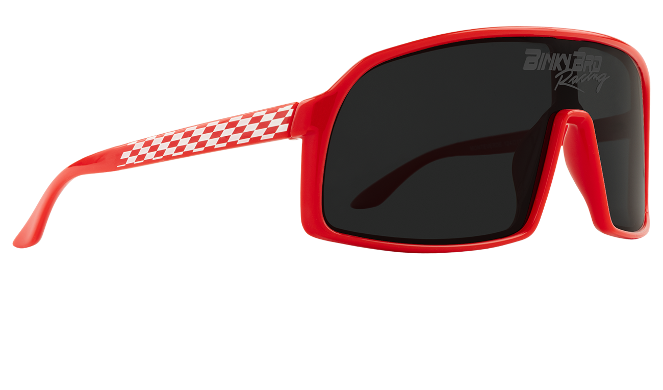 BinkyBro - Junior Monteverde Racing (Crimson) Sunglasses: Red / Monteverde