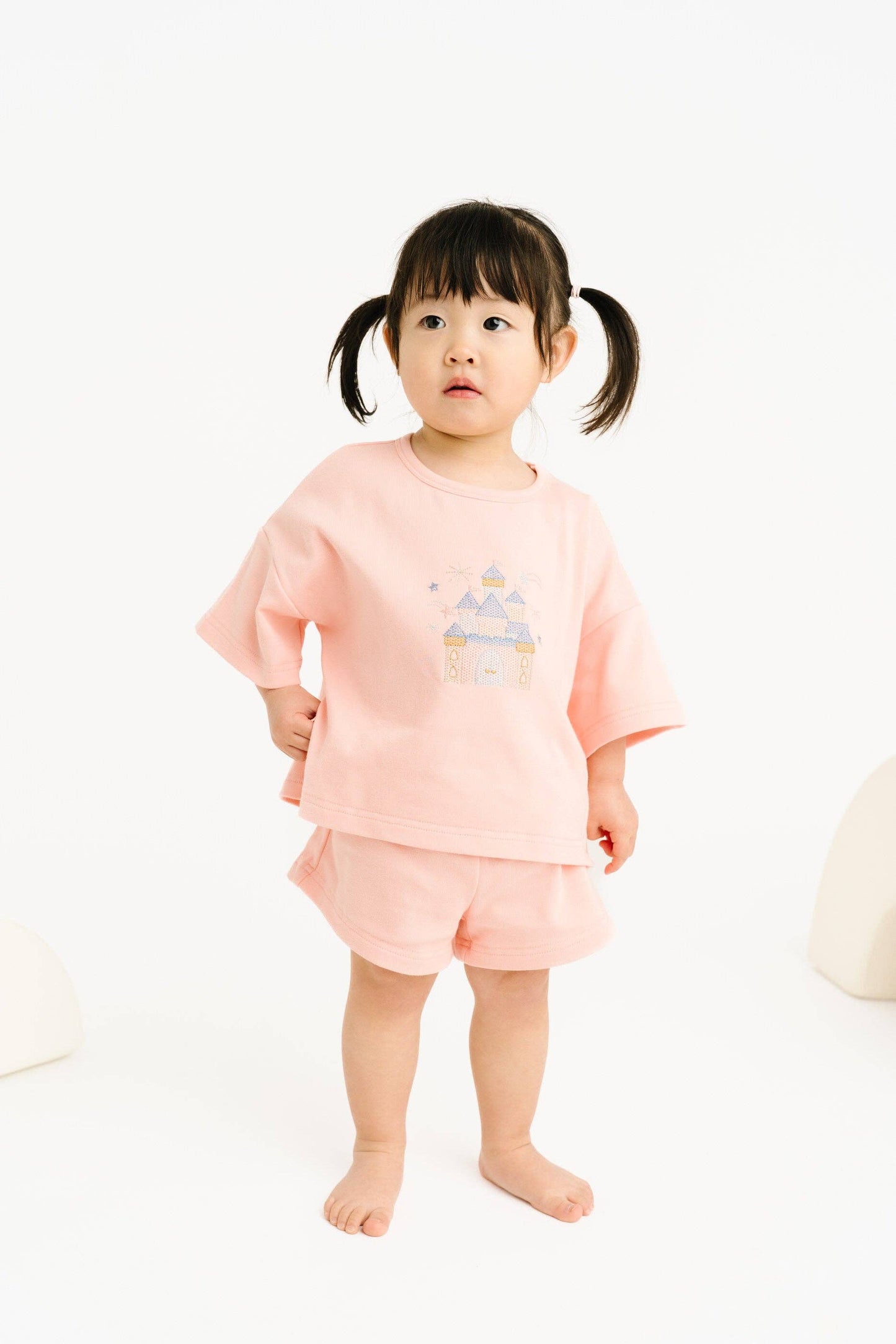 Princess Castle Embroidered Slouchy Set